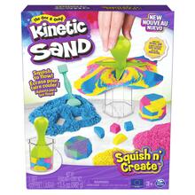 Kineetilise liiva komplekt Spin Master Kinetic Sand Squish N Create 6065527, 382 g, sinine/roosa/kollane