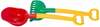 Liivamänguasjade komplekt 4IQ Large Spade & Rake, punane/kollane/roheline, 620x180 mm, 2 tk