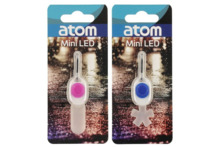 Võtmehoidja Atom LED-tuledega, sinine/roosa