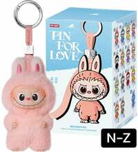 Kogumiste pehme-vinüülfiguur Pop Mart The Monsters Mini Labubu Pin For Love Series N-Z