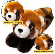 Võtmehoidja Lean Toys Plush punane panda 13 cm