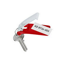 Võtmehoidja Durable Key Clip, punane, 6 tk