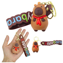 Võtmehoidja Lean Toys Capybara, punane sall