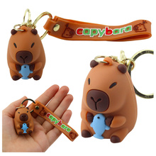 Võtmehoidja Lean Toys Capybara delfiiniga, silikoon