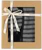 Saunatarvete komplekt Mineas, 3 tk, 26.5 x 22 cm, must/hall