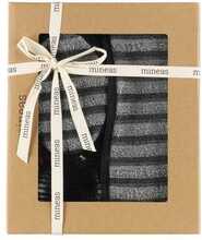 Saunatarvete komplekt Mineas, 3 tk, 26.5 x 22 cm, must/hall