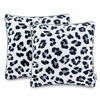 Dekoratiivpadjapüür Ameliahome Wild 45 x 45 cm, valge/must/hall, 2 tk