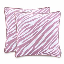 Dekoratiivpadjapüür Ameliahome Fun 45 x 45 cm, valge/roosa, 2 tk