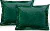 Dekoratiivpadjapüür Ameliahome Velvet 50 x 70 cm, pudeliroheline, 2 tk