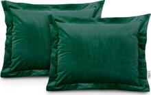Dekoratiivpadjapüür Ameliahome Velvet 50 x 70 cm, pudeliroheline, 2 tk