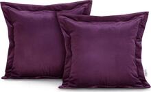 Dekoratiivpadjapüür Ameliahome Velvet 45 x 45 cm, lilla, 2 tk