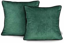 Dekoratiivpadjapüür Ameliahome Velve 45 x 45 cm, roheline, 2 tk