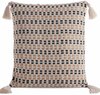 Dekoratiivpadjapüür Boho JJQ-01, 45 x 45 cm, must/beež