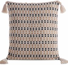 Dekoratiivpadjapüür Boho JJQ-01, 45 x 45 cm, must/beež