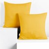 Dekoratiivpadja kate DecoKing Amber 80 x 80 cm, kollane, 2 tk