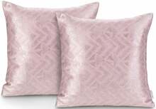 Dekoratiivpadjapüür Ameliahome Blackout Navia 45 x 45 cm, roosa, 2 tk