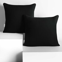 Dekoratiivpadjapüür Decoking Amber 80 x 80 cm, must, 2 tk