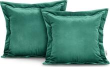 Dekoratiivne padjapüür Ameliahome Velvet 45 x 45 cm, roheline, 2 tk