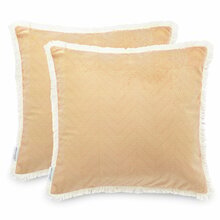 Dekoratiivpadjapüür Ameliahome Clear 45 x 45 cm, punane, 2 tk