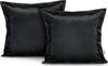 Dekoratiivpadjapüür Ameliahome Velvet 45 x 45 cm, must, 2 tk