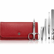 Maniküürikomplekt Zwilling Classic Inox 97546-003-0, roostevaba teras, punane nahast ümbris