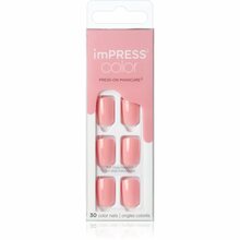 Isekleepuvad küüned Kiss ImPRESS Color Pretty Pink, 30 tk
