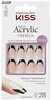 Kunstküüned KISS Salon Acrylic French Color Flame, 28 tk