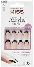 Kunstküüned KISS Salon Acrylic French Color Flame, 28 tk