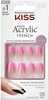 Kunstküüned Kiss Salon Acrylic French Color Squared, 28 tk