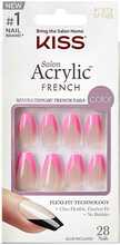 Kunstküüned Kiss Salon Acrylic French Color Squared, 28 tk