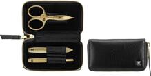 Maniküürikomplekt Zwilling Twinox Gold Edition 97747-004-0, must nahast ümbris, 3 tk