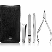 Maniküürikomplekt Zwilling Classic Inox 97438-004-0, must nahast vutlar, 4 tk