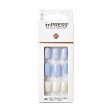 Kunstküüned Kiss imPRESS Nails Lavender Whisper, 30 tk
