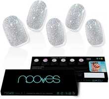 Geelküünekleebised Nooves Glitter Grey, 20 tk