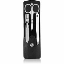 Maniküürikomplekt Zwilling Classic Inox, must nahast vutlar, 3 tk