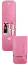Reisimaniküüri komplekt Pfeilring Solingen Manicure travel set, 3 osa, roosa