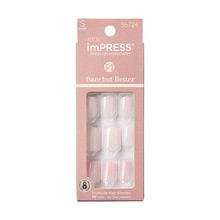 Kunstküüned Kiss imPRESS BBB Nails Effortless Finish, 30 tk, S suurus