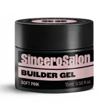 Ehitusgeel küüntele Sincero Salon Solid Soft Pink, 15 ml