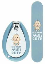 Beebide maniküürikomplekt Beter Mini Cure, sinine, 2 tk