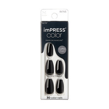 Kunstküüned Kiss ImPRESS Color MC All Black, 30 tk
