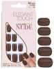 Kunstküünte komplekt Elegant Touch Nude Squoval Cocoa, 24 tk