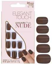 Kunstküünte komplekt Elegant Touch Nude Squoval Cocoa, 24 tk