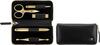 Maniküürikomplekt Zwilling Twinox Gold Edition 97748-004-0, must nahast vutlar, 5 tk
