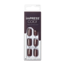 Isekleepuvad küüned Kiss My Face imPRESS Color Try Gray, 30 tk