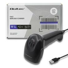 Vöötkoodilugeja Qoltec 50866, 1D, CCD, USB, must