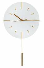 Seinakell Platinet Lark, 30 cm, valge/kuldne