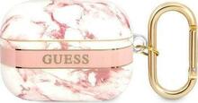 Kõrvaklappide ümbris Guess GUAPHCHMAP AirPods Pro, roosa, Marble Strap Collection