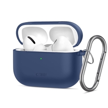 Kõrvaklappide ümbris Tech-Protect Silicone Hook Apple AirPods Pro 3, 333110, tumesinine