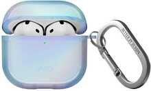 Ümbris Uniq Iridescia AirPods 4, riputatav, holo sinine