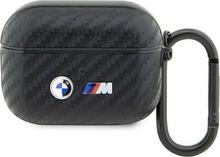 Kõrvaklappide ümbris BMW BMAPWMPUCA2 Apple AirPods Pro, must, Carbon Double Metal Logo